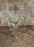 Set of Stemmed Glass Goblets - thumbnail 2 of 9