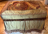 Decorative Custom Upholstered Ottoman - thumbnail 1 of 6