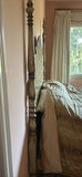Four-Poster Bed Frame with Decorative Headboard - thumbnail 4 of 10