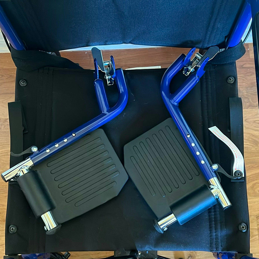 Medline Excel Basic Aluminum Transport Wheelchair and Cane - image 2 of 8