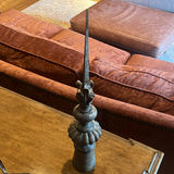Decorative Candlesticks, Leather Box, Tray, and Metal Letter Opener - thumbnail 8 of 11