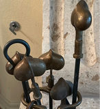 Metal Fireplace Tool Set - thumbnail 2 of 3
