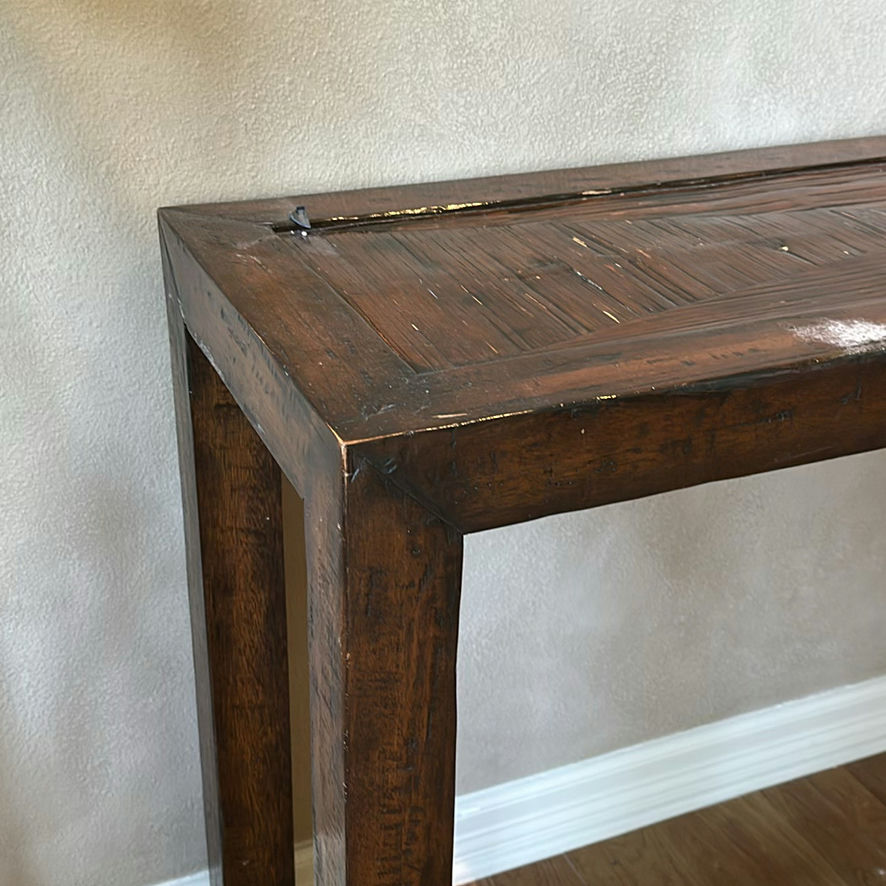 Dark Wood Console Table - image 4 of 6