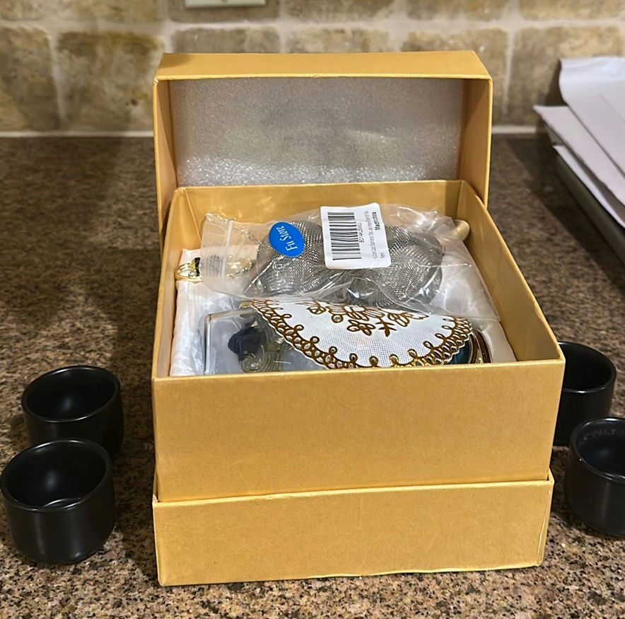 Decorative Glass Tea Cup Set with Spoon and Tea Infuser - image 1 of 7