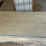 Distressed Wood Writing Desk and Upholstered Chair - thumbnail 4 of 6