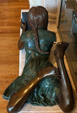 Girl Reading Book Sculpture - thumbnail 3 of 5