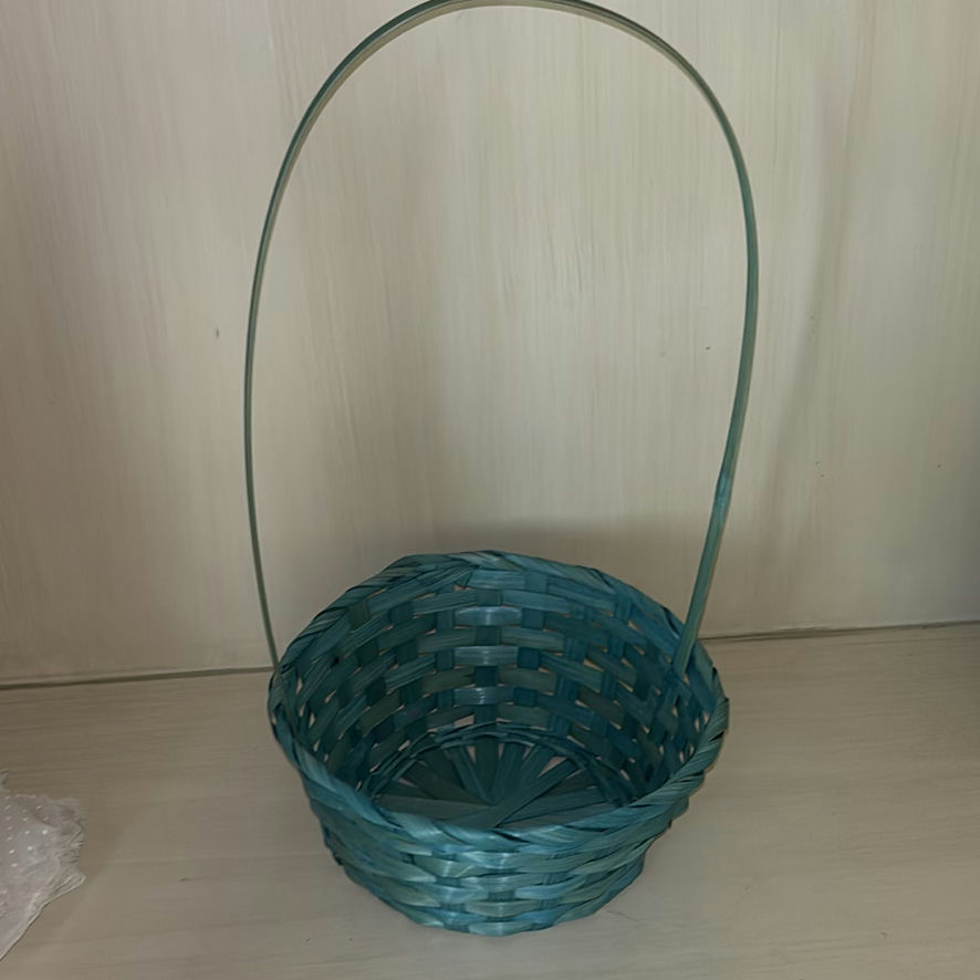 Porcelain Doll, Woven Basket, Vase, and Framed Angel Print - image 4 of 9