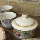 Fruit Pattern Dinnerware Set with Plates, Bowls, Mugs, Creamer, Sugar Bowl, and Shakers - thumbnail 6 of 8