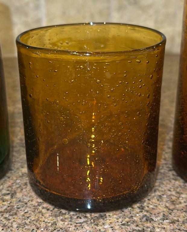 Set of Five Colored Glass Tumblers - image 3 of 5