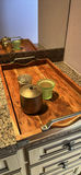 Wooden Tray with Decorative Containers and Candle Holder - thumbnail 2 of 3