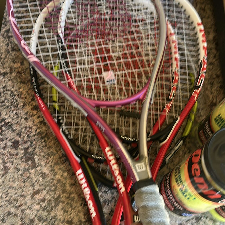Wilson Tennis Rackets, Penn Tennis Balls, and Household Supplies - image 3 of 9