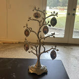 Dining Table, Four Upholstered Chairs, and Decorative Photo Holder - thumbnail 4 of 5