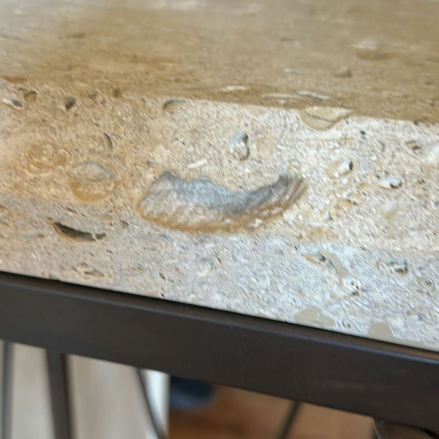 Metal Pedestal Plant Stand with Stone Top - image 11 of 11