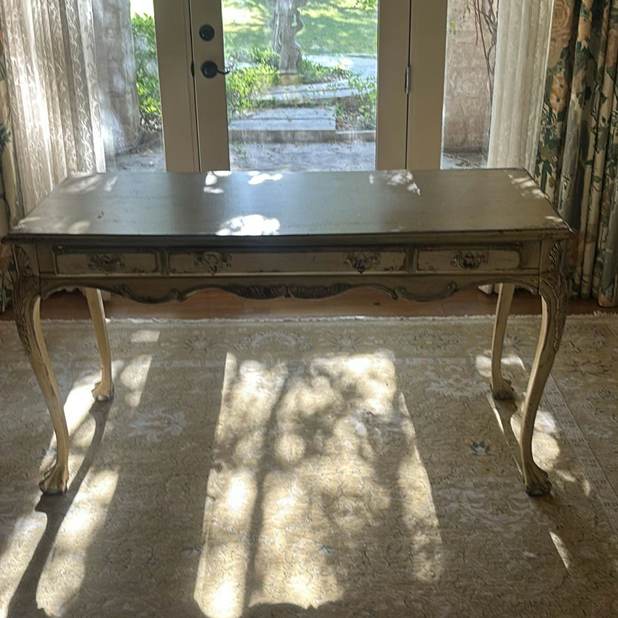 Distressed Wood Sideboard Cabinet - image 10 of 14