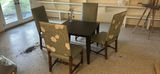 Dining Table, Four Upholstered Chairs, and Decorative Photo Holder - thumbnail 1 of 5