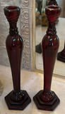 Glass Vase, Candle Holders, and Religious Prayer Candle - thumbnail 5 of 5