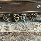 Dark Wood Three-Drawer Accent Chest - thumbnail 3 of 9