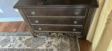 Dark Wood Three-Drawer Accent Chest - thumbnail 2 of 9