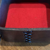 Decorative Candlesticks, Leather Box, Tray, and Metal Letter Opener - thumbnail 3 of 11