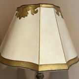 Decorative Floor Lamp with Gold Trimmed Shade - thumbnail 2 of 5