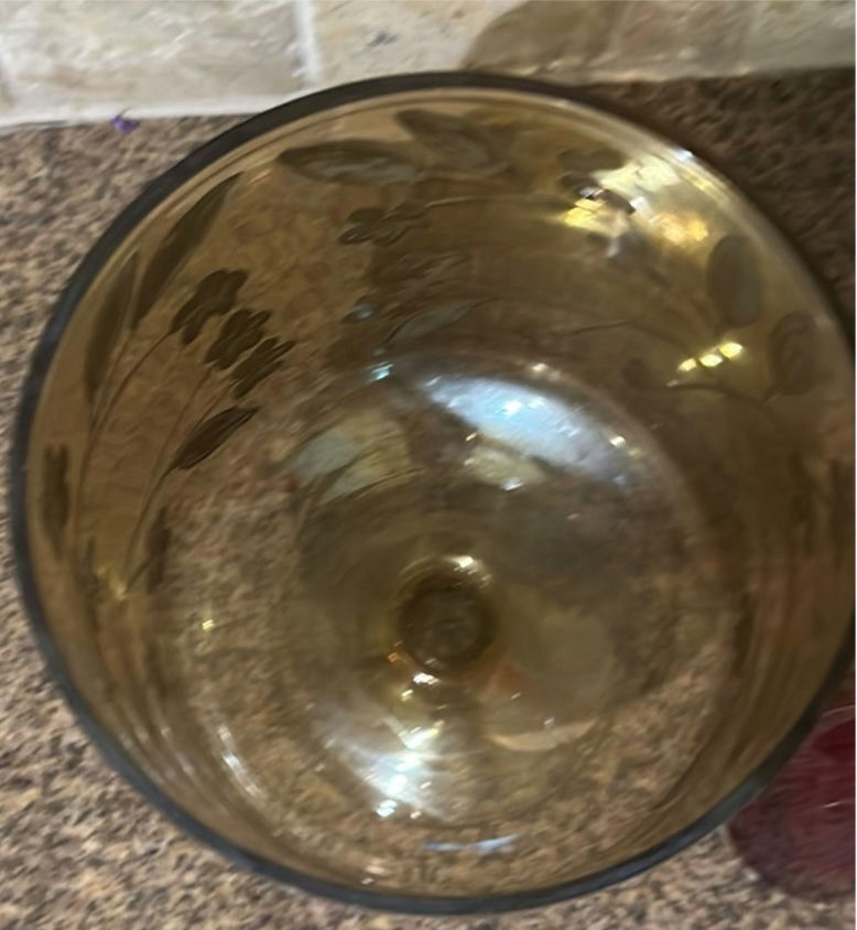 Decorative Glass Vase and Pedestal Bowl - image 2 of 4