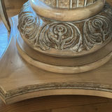 Round Wooden Dining Table with Four Upholstered Chairs - thumbnail 5 of 9