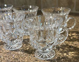 Set of Clear Glass Pedestal Cups - thumbnail 5 of 5