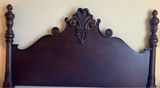 Dark Wood Bed Frame with Mattress - thumbnail 5 of 9