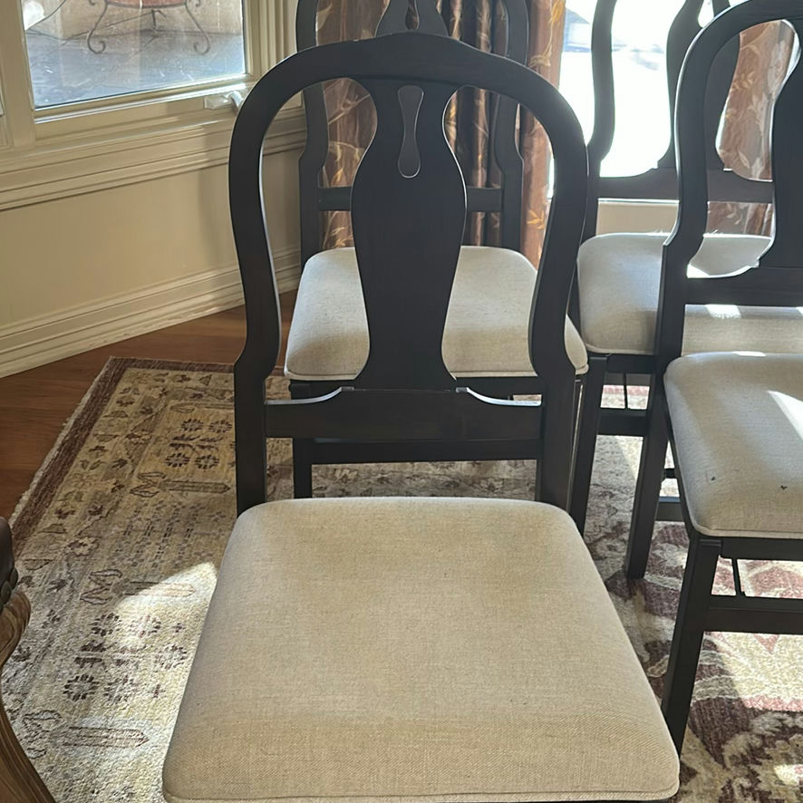 Set of Four Upholstered Dining Chairs - image 3 of 6