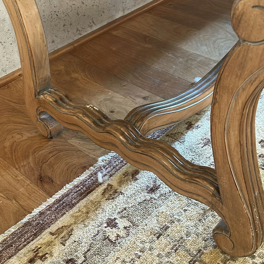 Upholstered Wooden Bench - image 4 of 5