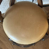 Set of Three Wooden Swivel Bar Stools - thumbnail 7 of 7