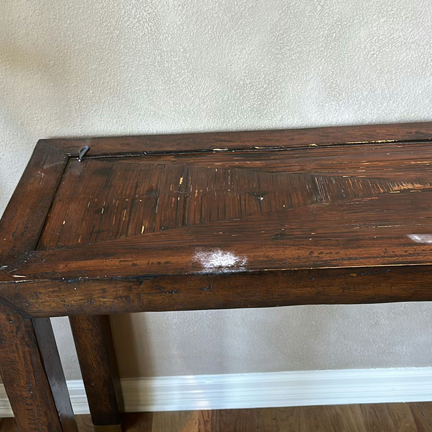 Dark Wood Console Table - image 3 of 6