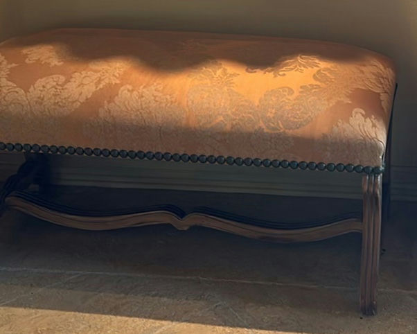 Upholstered Bench with Wooden Base - image 9 of 9
