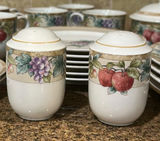 Fruit Pattern Dinnerware Set with Plates, Bowls, Mugs, Creamer, Sugar Bowl, and Shakers - thumbnail 4 of 8