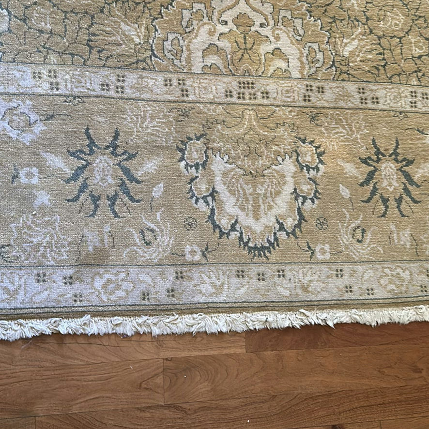 Large Beige Floral Pattern Area Rug - image 2 of 5