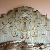 Four-Poster Bed Frame with Decorative Headboard - thumbnail 3 of 10
