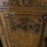 Ornate Wooden Sideboard Cabinet with Marble Top - thumbnail 4 of 10