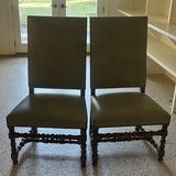 Dining Table, Four Upholstered Chairs, and Decorative Photo Holder - thumbnail 2 of 5