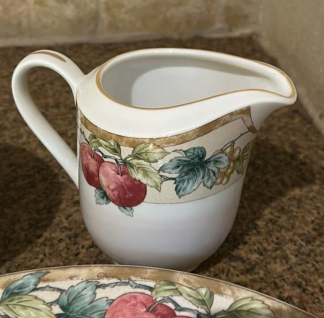 Fruit Pattern Dinnerware Set with Plates, Bowls, Mugs, Creamer, Sugar Bowl, and Shakers - image 5 of 8