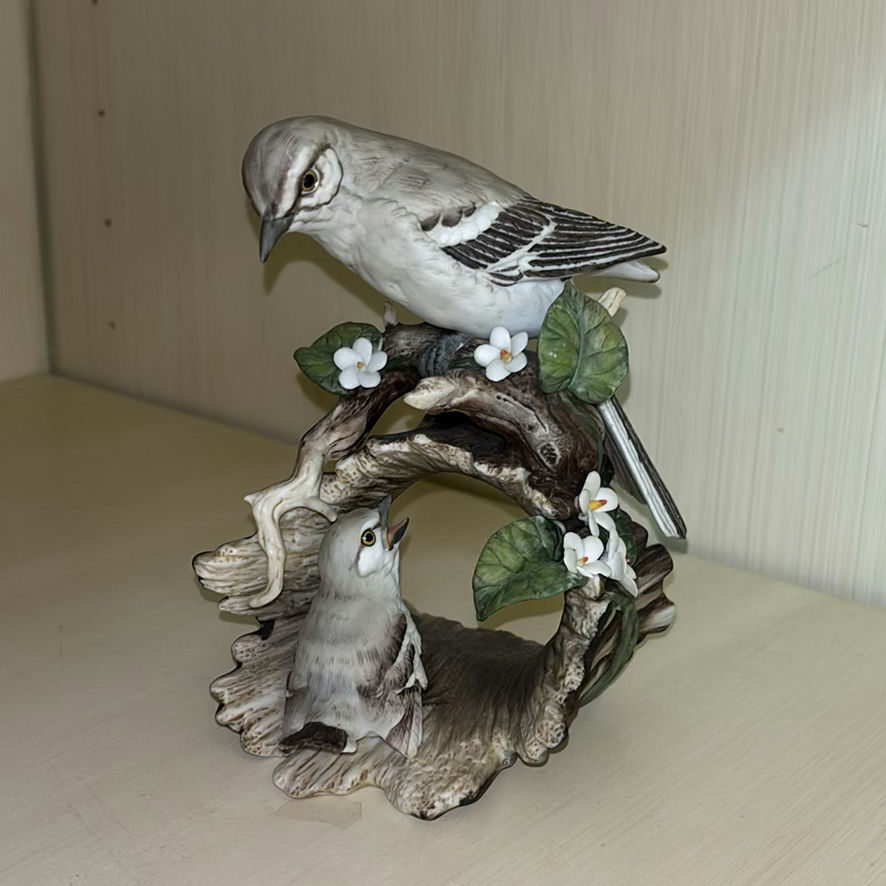 Voluspa Amaranth & Jasmine Candle Box, Floral Teacup, and Decorative Figurines - image 8 of 8