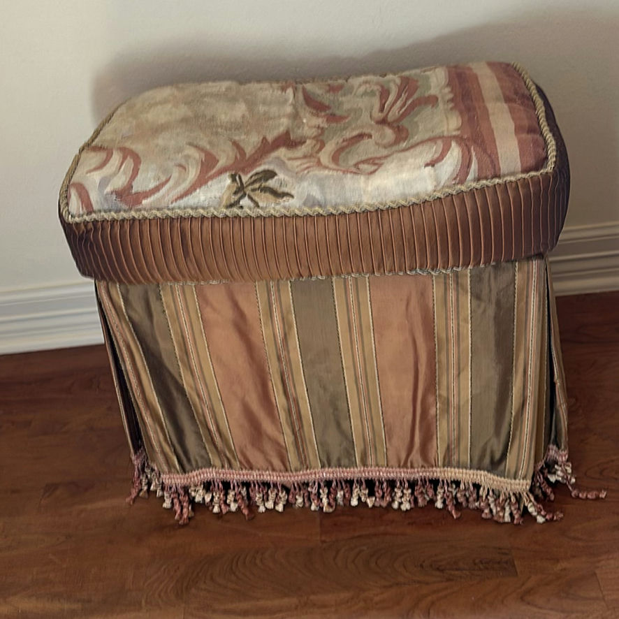 Upholstered Decorative Ottoman - image 3 of 4