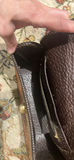 Tooled Leather Floral Clutch Purse and Brown Leather Outfit + snowpants and gloves - thumbnail 3 of 13