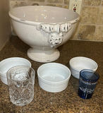 Ceramic Bowls and Decorative Drinking Glasses - thumbnail 1 of 7