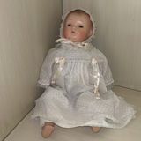 Porcelain Doll, Woven Basket, Vase, and Framed Angel Print - thumbnail 5 of 9