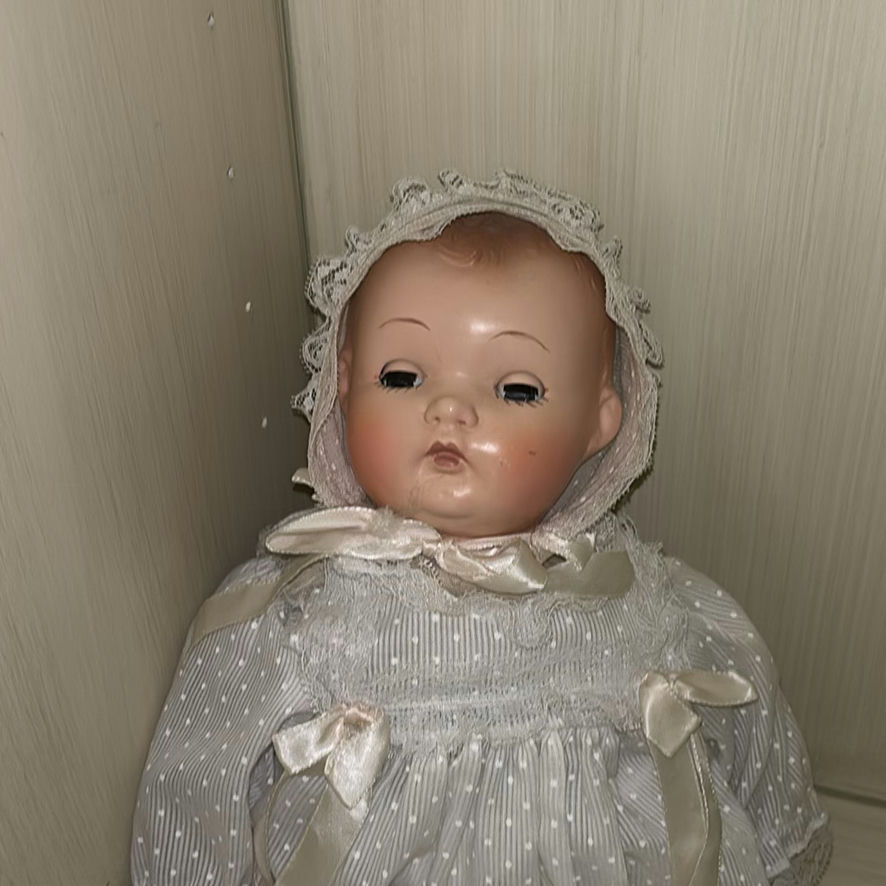 Porcelain Doll, Woven Basket, Vase, and Framed Angel Print - image 6 of 9