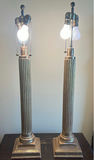 Pair of Fluted Table Lamp Bases - thumbnail 1 of 5