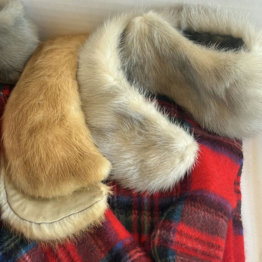 Fur Accessories, Leather Gloves, and Plaid Scarves - image 5 of 9