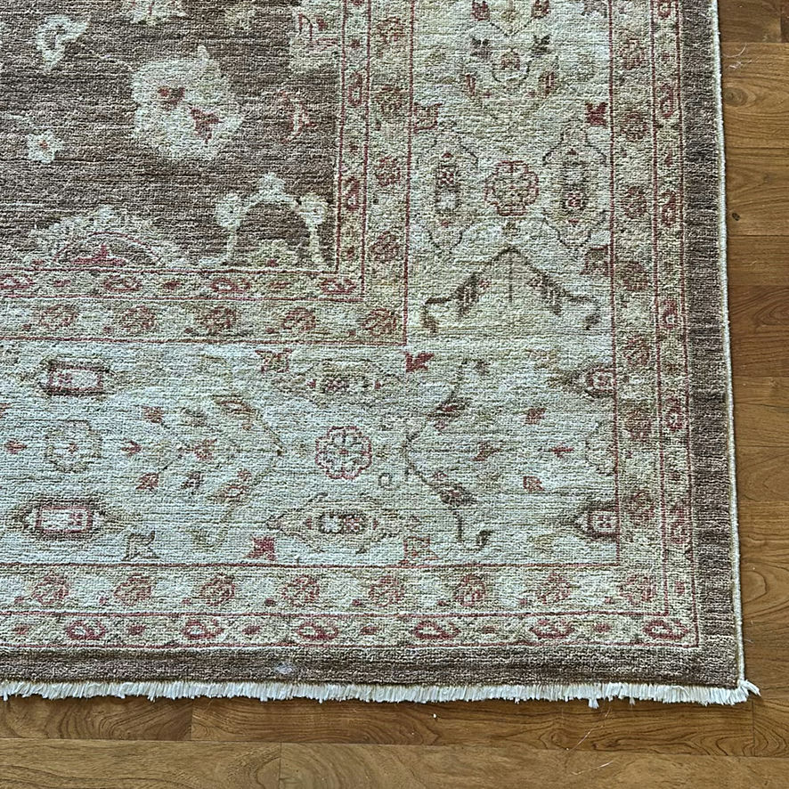 Brown and Cream Patterned Area Rug - image 2 of 6