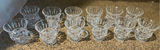Set of Clear Glass Pedestal Cups - thumbnail 1 of 5