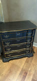 Black Four-Drawer Accent Chest - thumbnail 1 of 7